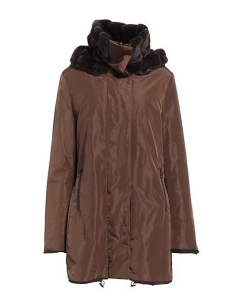 Trend Woman Coat Brown Size L Polyester