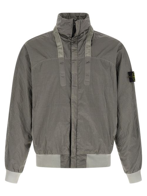 Polyamide Bomber Jacket — Gray