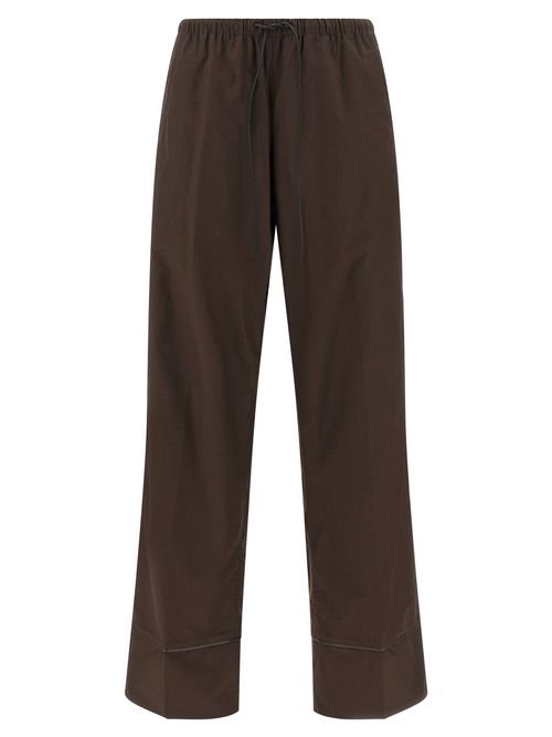 Leather Insert Pants