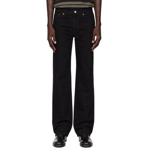 Black Five Pocket Vintage Selvedge Denim Jeans