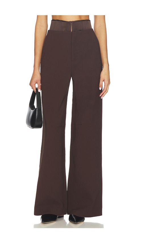 ROTATE Corset Suiting Pant in Chicory Coffee. 32 also
