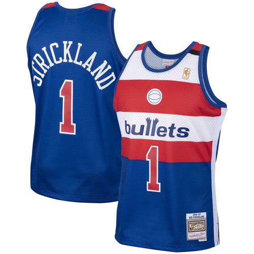 Men's Rod Strickland Royal Washington Bullets 2001/02 Hardwood Classics Swingman Jersey