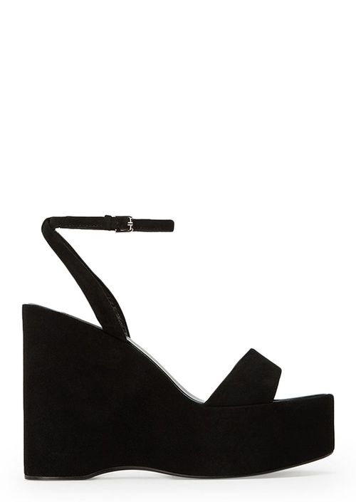 Vesna Black Suede Wedges
