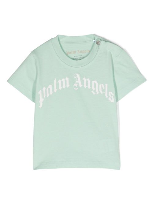 Logo-print cotton T-shirt - Green