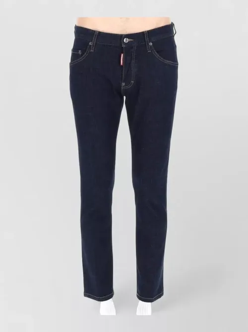 Dsquared2 - five pocket denim pants contrast stitching
