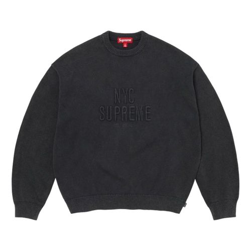 SS26 Overdyed Raised Sweater 'Black'