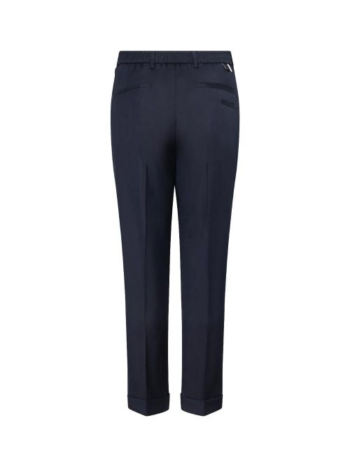 Virgin Wool Trousers — Blue
