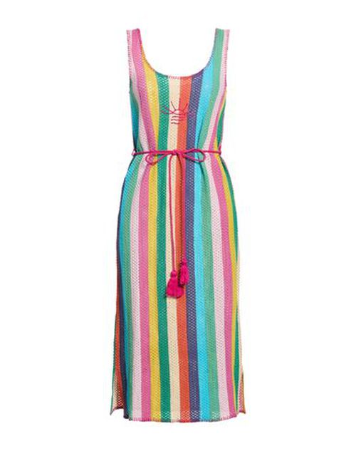 Woman Midi dress Pink Size 1 Cotton