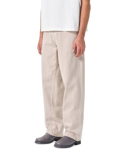 Fusion Relaxed Fit Wide Leg Jeans in Scone Tan