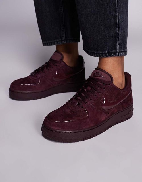 Air Force 1 '07 bubble swoosh trainers in burgundy-Red