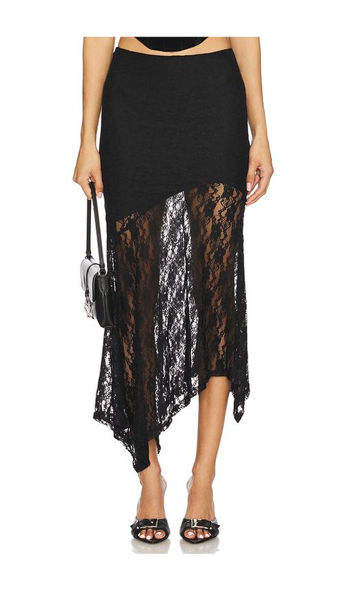 MORE TO COME Ronah Maxi Skirt in Black. XL. Also in S