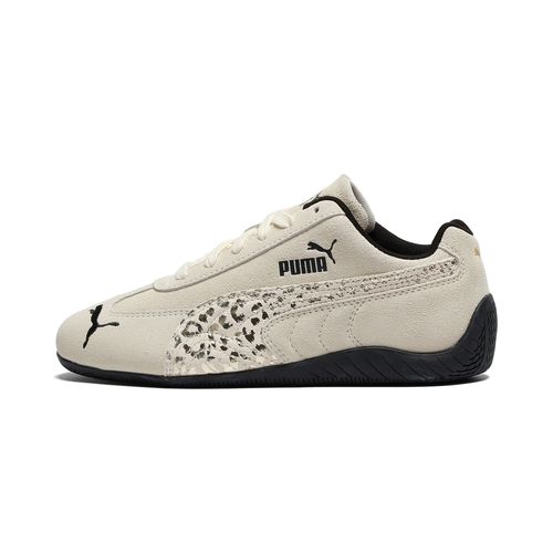 PUMA Speedcat Cheetah Big Kids' Animal Print Sneakers in Beige