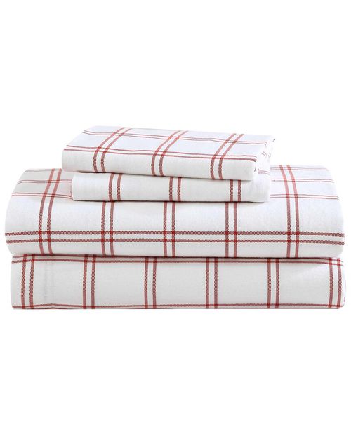 Westridge Plaid 100% Cotton Flannel Sheet Set