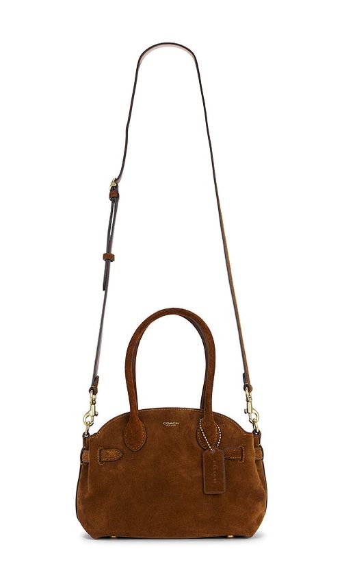 Coach Soft Suede Empire Carryall Brown