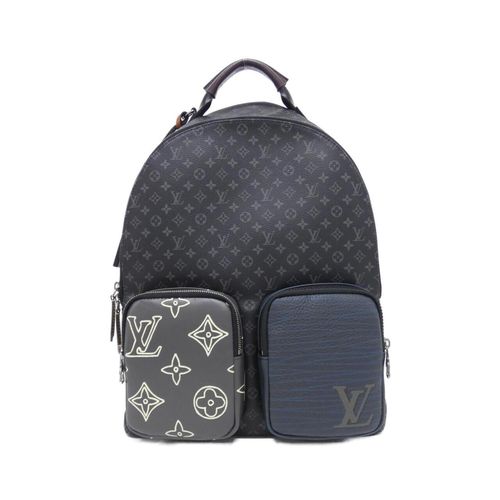 Louis Vuitton Black Coated Canvas Backpack Pre-Owned