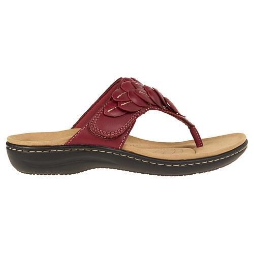 Collection Laurieann Palm Heritage Casual Flat Sandals - Metallic