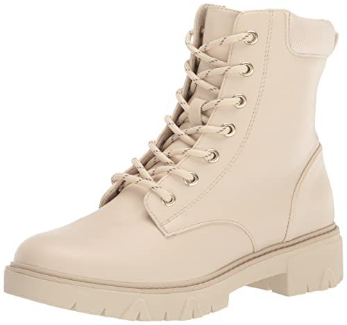 Dr. Scholl's Shoes Womens Headstart Combat Boot Black Synthetic