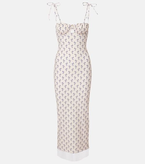Cynthia floral midi dress