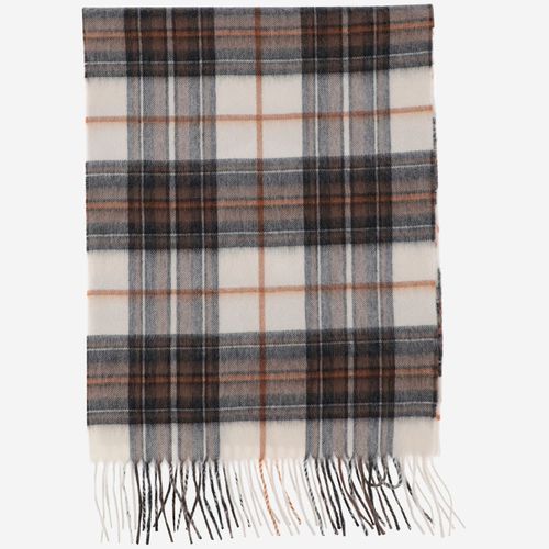 Cashmere Scarf With Check Pattern