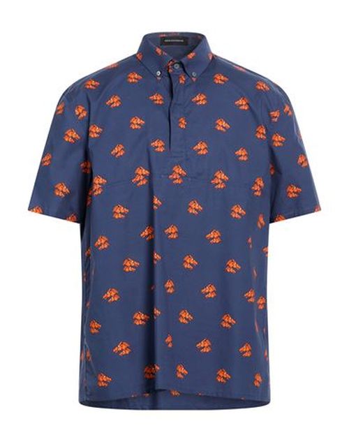 Man Shirt Navy Size 34 Cotton