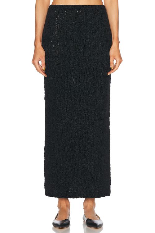 Gabriela Hearst Frea Skirt in Black - Black.  XS also in L