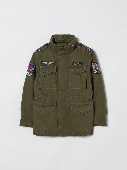 Coat Kids color Green