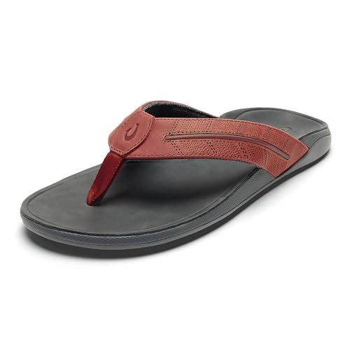 OLUKAI Tuahine Palm Men's Waterproof Leather Sandals