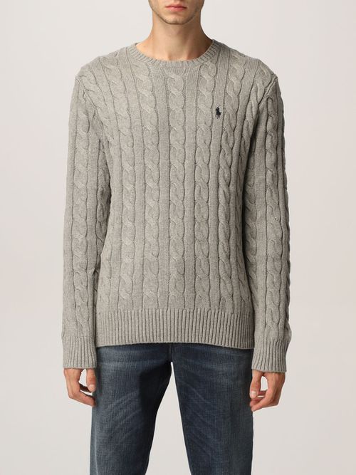 Cable knit knitted sweatshirt