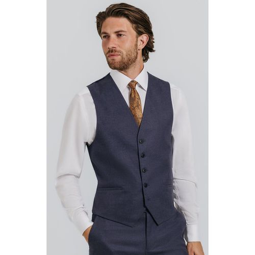 Dark Blue Twill Waistcoat