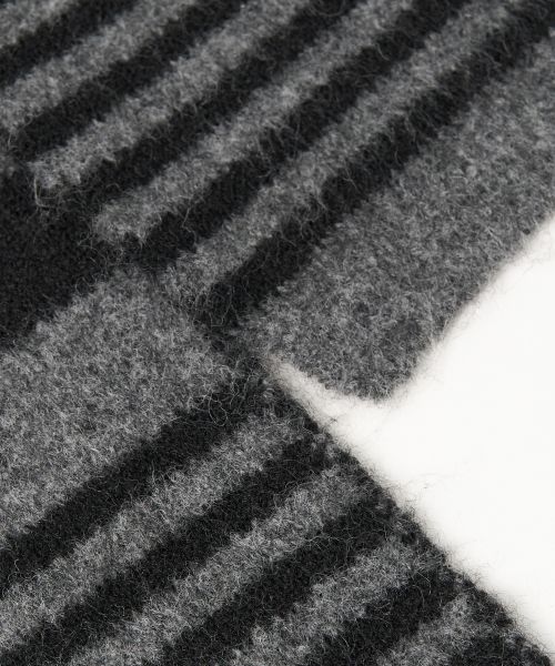 Stripe Knit Muffler
