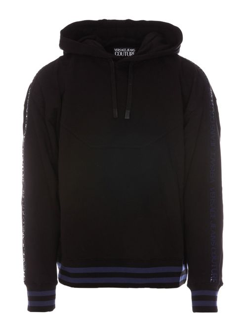 Front logo patch hoodie