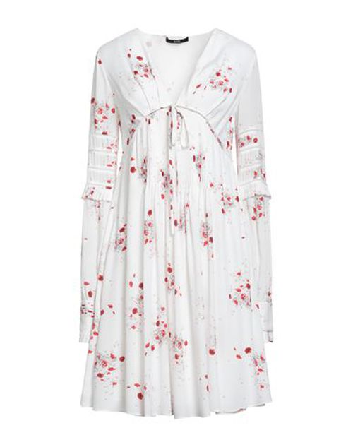 Woman Mini dress White Size 8 Viscose, Silk