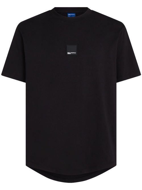 Curved-hem T-shirt - 999