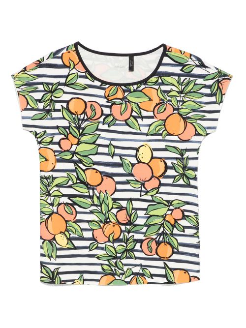 MARCCAIN striped T-shirt - White