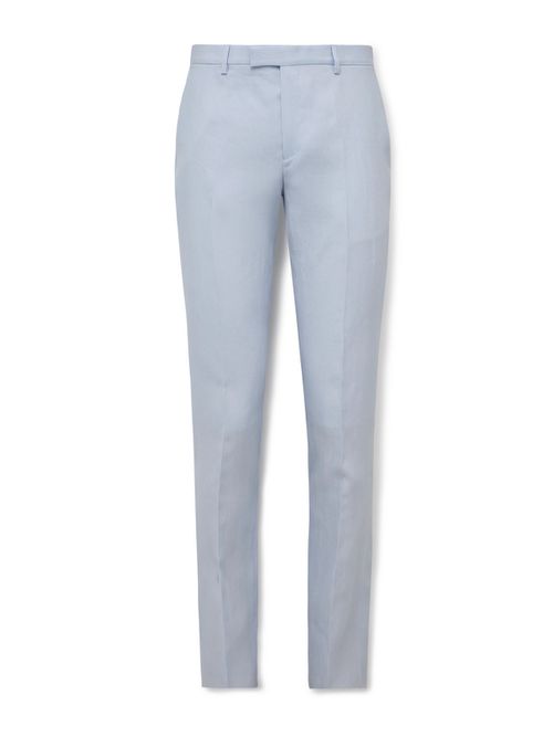 Slim-Fit Linen Suit Trousers