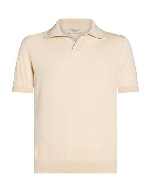 Man Polo shirt Cream Size 36 Cotton