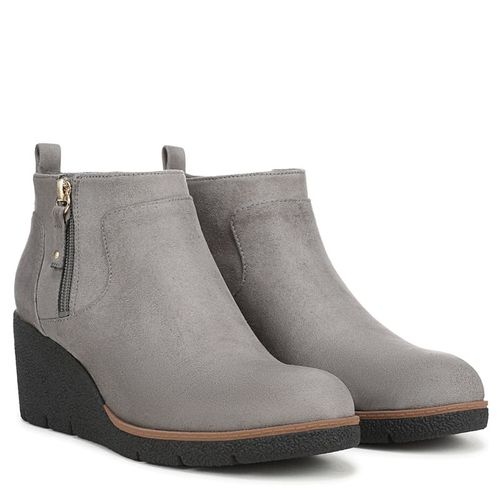 Women's Bianca Wedge Booties (Calm Grey Microfiber)