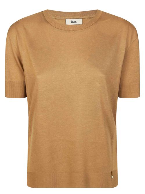 Elegant Women's T-Shirt with Continuous Borders