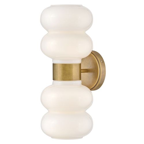 Lacquered Brass LED Wall Sconce from the Nadia Collection