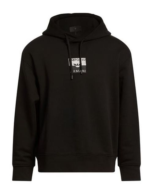Man Sweatshirt Black Size M Cotton