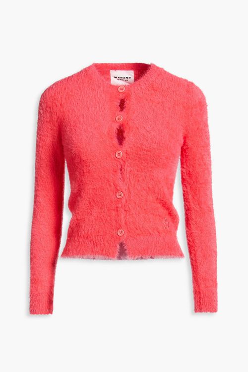 Olena brushed knitted cardigan - Orange - FR 34