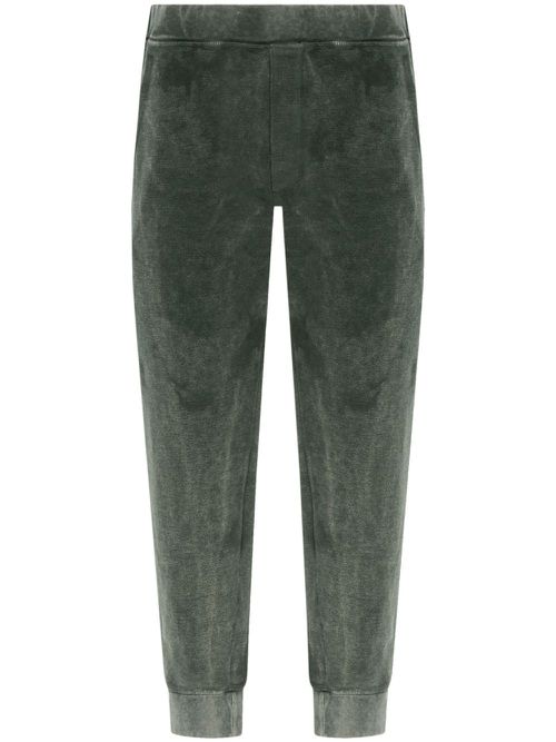 Logo intarsia-knit track pants - Green