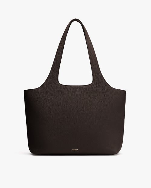 Women's System Zipper Tote 13-Inch Bag in Mocha