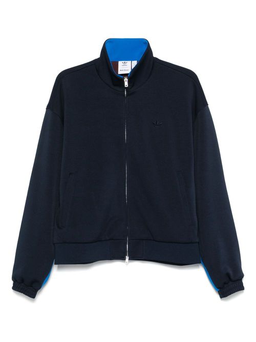 아디다스 남성 trefoil-logo track jacket - Blue JM8213