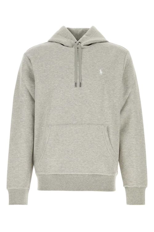 Melange Grey Cotton Blend Sweatshirt Darksportheatherc1730 Exterior: Polyester Felpe - Men