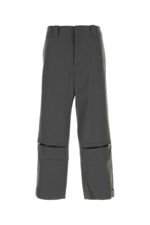 Wool with Detachable Leg Sections Trousers — Gray