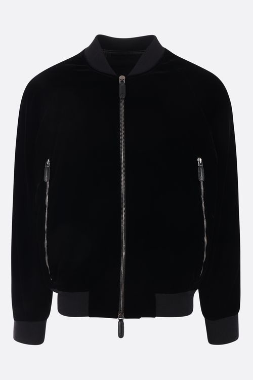 Velvet bomber jacket Man