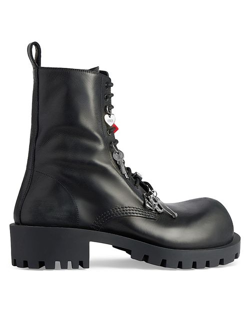 Men's Hummer Lace-Up Booties - Black