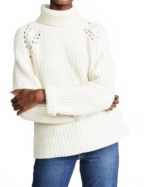 Hemingway Turtleneck Sweater In Ecru
