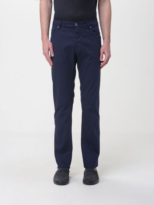 Pants Men color Blue